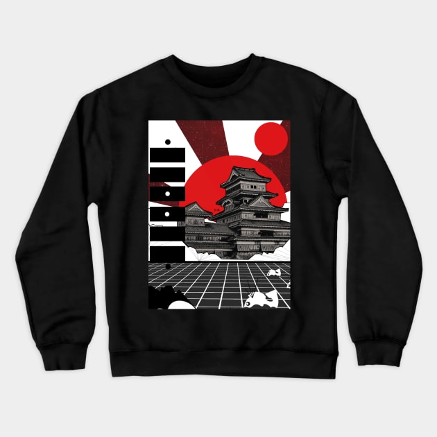 Japan Landscape Crewneck Sweatshirt by Swadeillustrations